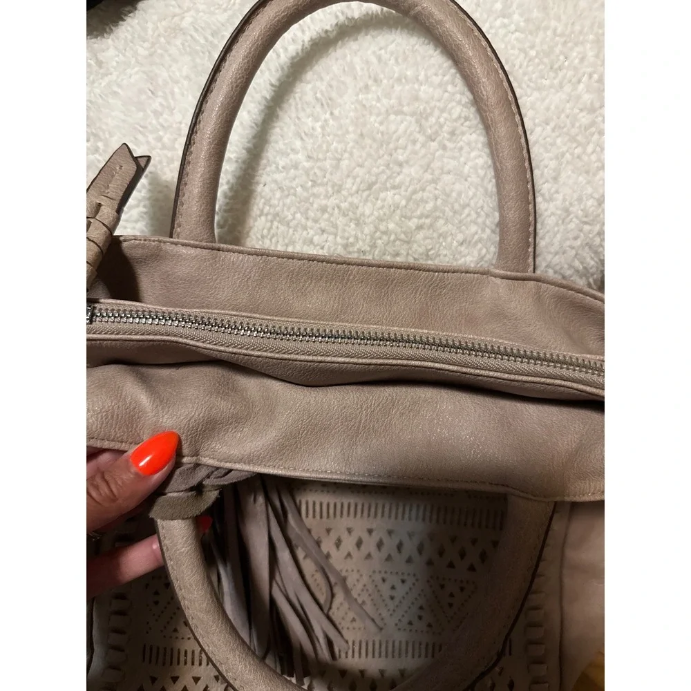 Unbranded taupe faux